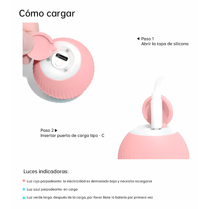 Juguete Pelota Interactiva Gatos USB